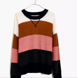 Madewell cashmere sweatshirt in Vernon stripe